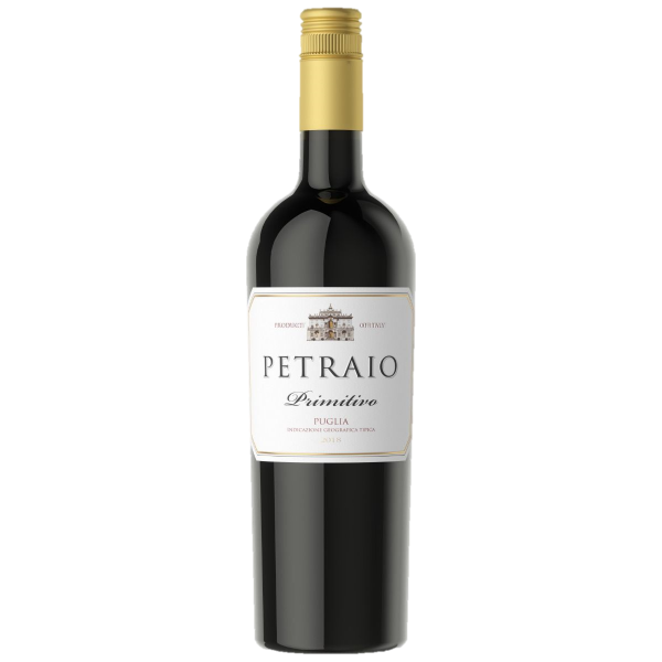 Petraio Primitivo Puglia IGT rode wijn fles italie