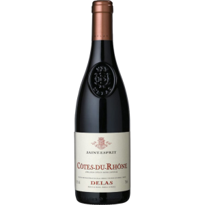 Delas Frères Côtes-du-Rhône 'Saint Esprit' Rouge AOC rode wijn fles frankrijk